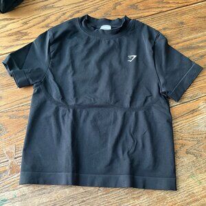 Gymhark Everyday Seamless Tight Fit Tee Black Size Small